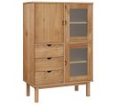 Buffet Haut Otta 85x43x125 Cm Bois Massif De Pin