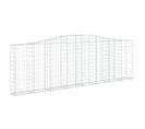 Panier De Gabions Arqué 400x30x120/140 Cm Fer Galvanisé