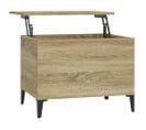 Table Basse Chêne Sonoma 60x44,5x45 Cm Bois Contreplaqué