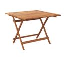 Table Pliable De Jardin 90x90x75 Cm Bois D'acacia Solide