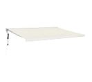 Auvent Rétractable Crème 4x3 M Tissu Et Aluminium