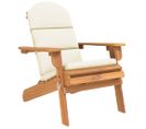 Chaise De Jardin Adirondack Avec Coussins Bois Massif D'acacia