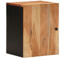 Armoire De Salle De Bain Murale 38x33x48cm Bois Massif D'acacia