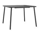 Table De Jardin Anthracite 100x100x71 Cm Acier