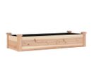 Jardinière De Jardin Doublure 120x45x25 Cm Bois Massif Sapin