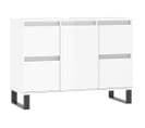 Armoire De Salle De Bain Blanc Brillant 80x33x60 Cm