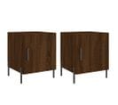 Tables De Chevet 2pcs Chêne Marron 40x40x50cm Bois Contreplaqué