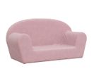 Canapé Pour Enfants 2 Places Rose Peluche Douce