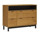 Commode Flam 110x40x80 Cm Bois De Pin Massif