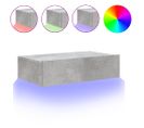 Meuble TV Avec Éclairage LED Gris Béton 60x35x15,5 Cm