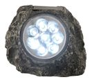 Lampe Solaire Rocher - H. 11 Cm - Anthracite