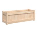 Jardinière - Bac à Fleurs - Pot De Fleurs D'extérieur 90x31x31 Cm Bois De Pin Massif