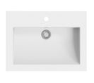 Vasque A Encastrer 60 x 45 x 12 Cm En Granit Blanc