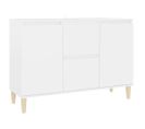 Buffet - Bahut - Meuble De Rangement Blanc 101x35x70 Cm Bois D'ingénierie