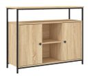 Buffet - Bahut - Meuble De Rangement Chêne Sonoma 100x35x80 Cm Bois D'ingénierie