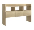 Buffet - Bahut - Meuble De Rangement Chêne Sonoma 105x30x70 Cm Bois D’ingénierie