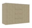 Buffet - Bahut - Meuble De Rangement Chêne Sonoma 88x30x65 Cm Bois D'ingénierie