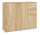 Buffet - Bahut - Meuble De Rangement Chêne Sonoma 91x29,5x75 Cm Bois D'ingénierie