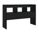 Buffet - Bahut - Meuble De Rangement Noir 105x30x70 Cm Bois D’ingénierie