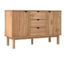 Buffet - Bahut - Meuble De Rangement 113,5x43x73 Cm Bois Massif De Pin