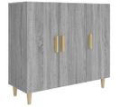 Buffet - Bahut - Meuble De Rangement Sonoma Gris 90x34x80 Cm Bois D'ingénierie