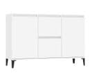 Buffet - Bahut - Meuble De Rangement Blanc 104x35x70 Cm Bois D'ingénierie