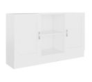 Buffet - Bahut - Meuble De Rangement Blanc 120x30,5x70 Cm Bois D'ingénierie