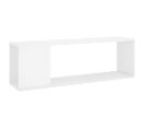 Meuble TV - Banc TV - Meuble De Rangement Pour Salon Blanc Brillant 100x24x32 Cm Bois D'ingénierie