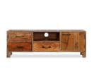 Meuble TV - Banc TV - Meuble De Rangement Pour Salon Bois Massif Vintage 118 X 30 X 40 Cm