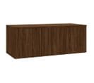 Meuble TV - Banc TV - Meuble De Rangement Pour Salon Chêne Marron 80x34x30 Cm Bois D'ingénierie