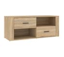 Meuble TV - Banc TV - Meuble De Rangement Pour Salon Chêne Sonoma 100x35x40 Cm Bois D'ingénierie