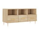 Meuble TV - Banc TV - Meuble De Rangement Pour Salon Chêne Sonoma 102x36x50 Cm Bois D'ingénierie