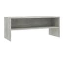 Meuble TV - Banc TV - Meuble De Rangement Pour Salon Gris Béton 100x40x40 Cm Bois D’ingénierie