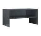 Meuble TV - Banc TV - Meuble De Rangement Pour Salon Gris Brillant 80x40x40 Cm Bois D'ingénierie