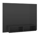 Meuble TV Mural - Mur TV - Meuble De Rangement Gris Brillant 120x23,5x90 Cm Bois D’ingénierie