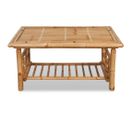 Table Basse, Table De Salon Bambou 90x50x45 Cm