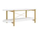 Table Basse, Table De Salon Blanc 110x48x40 Cm Bois D'ingénierie