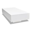 Table Basse, Table De Salon Blanc Brillant 115x55x31 Cm Mdf