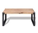 Table Basse, Table De Salon Bois D'acacia Massif 100x60x45 Cm