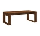 Table Basse, Table De Salon Chêne Marron 102x50x35 Cm Bois D'ingénierie