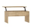 Table Basse, Table De Salon Chêne Sonoma 80x50,5x41,5 Cm Bois D'ingénierie