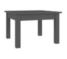 Table Basse, Table De Salon Gris 45x45x30 Cm Bois Massif De Pin