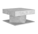 Table Basse, Table De Salon Gris Béton 57x57x30 Cm Bois D’ingénierie