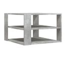 Table Basse, Table De Salon Gris Béton 59,5x59,5x40 Cm Bois D'ingénierie