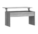 Table Basse, Table De Salon Sonoma Gris 102x50,5x52,5 Cm Bois D'ingénierie