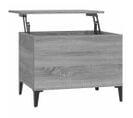 Table Basse, Table De Salon Sonoma Gris 60x44,5x45 Cm Bois D'ingénierie