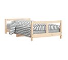 Lit Enfant - Lit Simple - Cadre De Lit 80x160 Cm Bois De Pin Massif