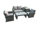 4 Places Salon De Jardin En Rotin Salon De Jardin De Jardin Ave Table Basse