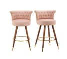 Lot de 2 Tabouret De Bar Rose