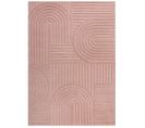 Tapis De Salon Sunrise En Laine - Rose - 160x230 Cm